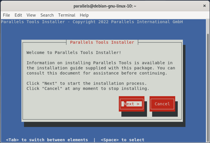 Как установить parallels tools для linux